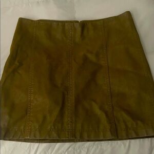 Free People  vegan suede skirt